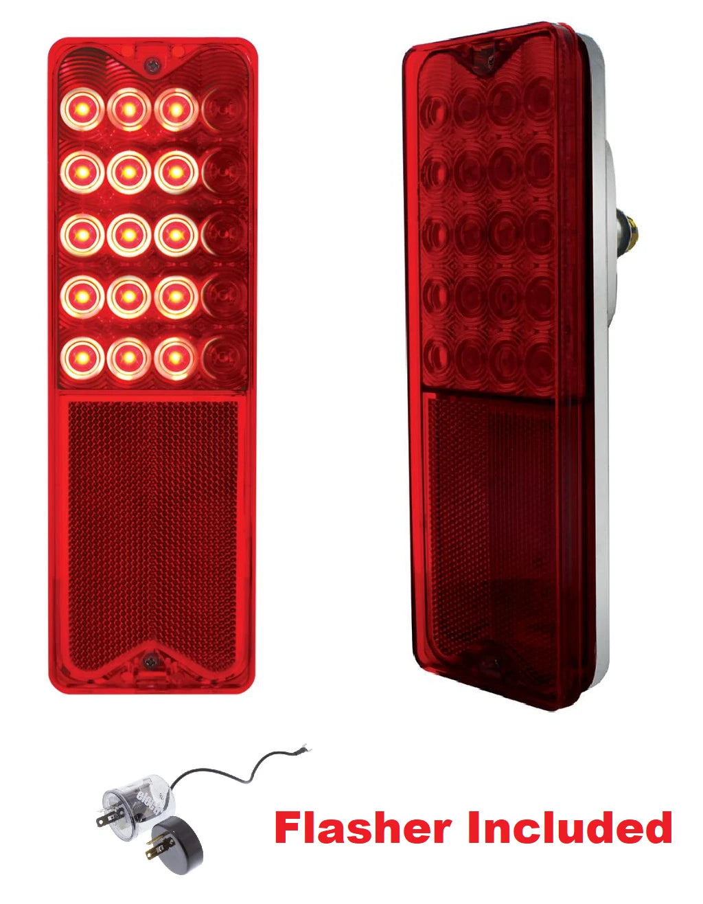 LED Sequential Tail Light Assemblies with Flasher for 1967–1972 Chevy GMC Truck