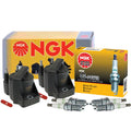 2 Ignition Coils & 4 GPower Platinum Spark Plugs for Chevy GMC Pontiac (L4)
