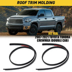 2pcs Roof Drip Molding 75552-0C060 75551-0C060 for Tundra Crew Max (2007–2021)