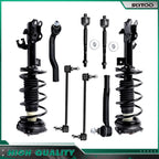 Front Struts Pair & Inner Outer Tie Rod Sway Bar Kit for Nissan Versa (2007–2012)