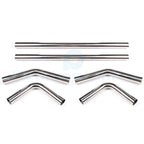 6 Pcs 2.5" T-304 Stainless Steel Exhaust Tube Straight & Bend