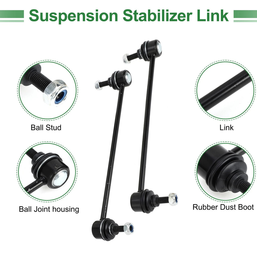 6X Front Suspension Kit Tie Rod Ends Sway Bar Link Ball Joint for Toyota RAV4 (2013–2018)