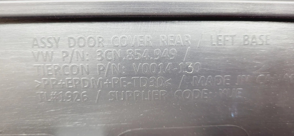Left Rear Lower Door Molding for Volkswagen Atlas Cross Sport (2018–2026) 3CN854949F9B9