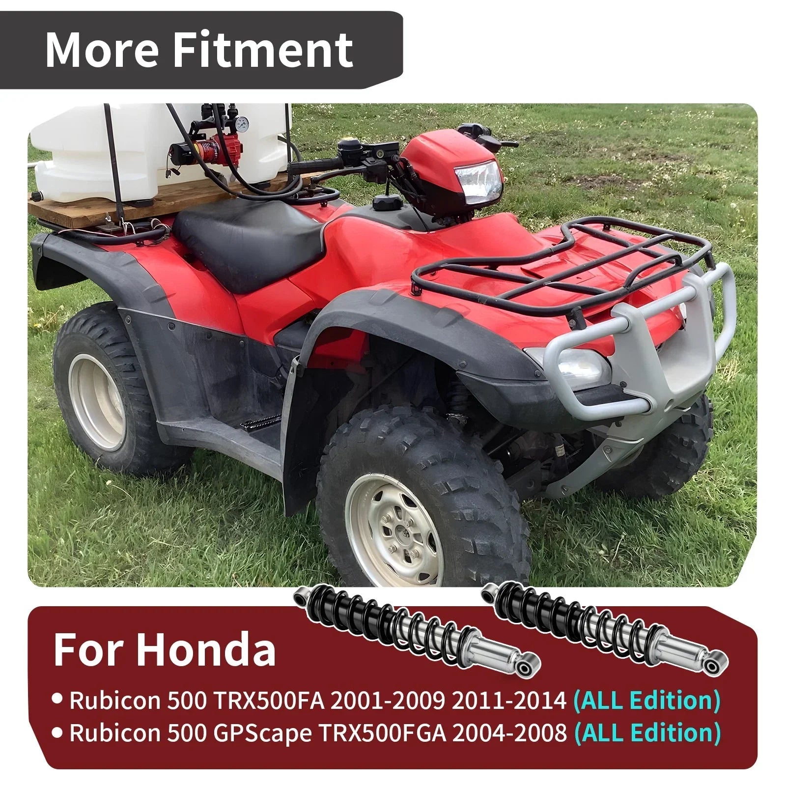 Rear Shock Absorber for Honda Foreman Rubicon (2004–2008)