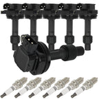 Set of 6 Ignition Coils & 6 Spark Plugs for Volvo 960 S90 (1992–1998)