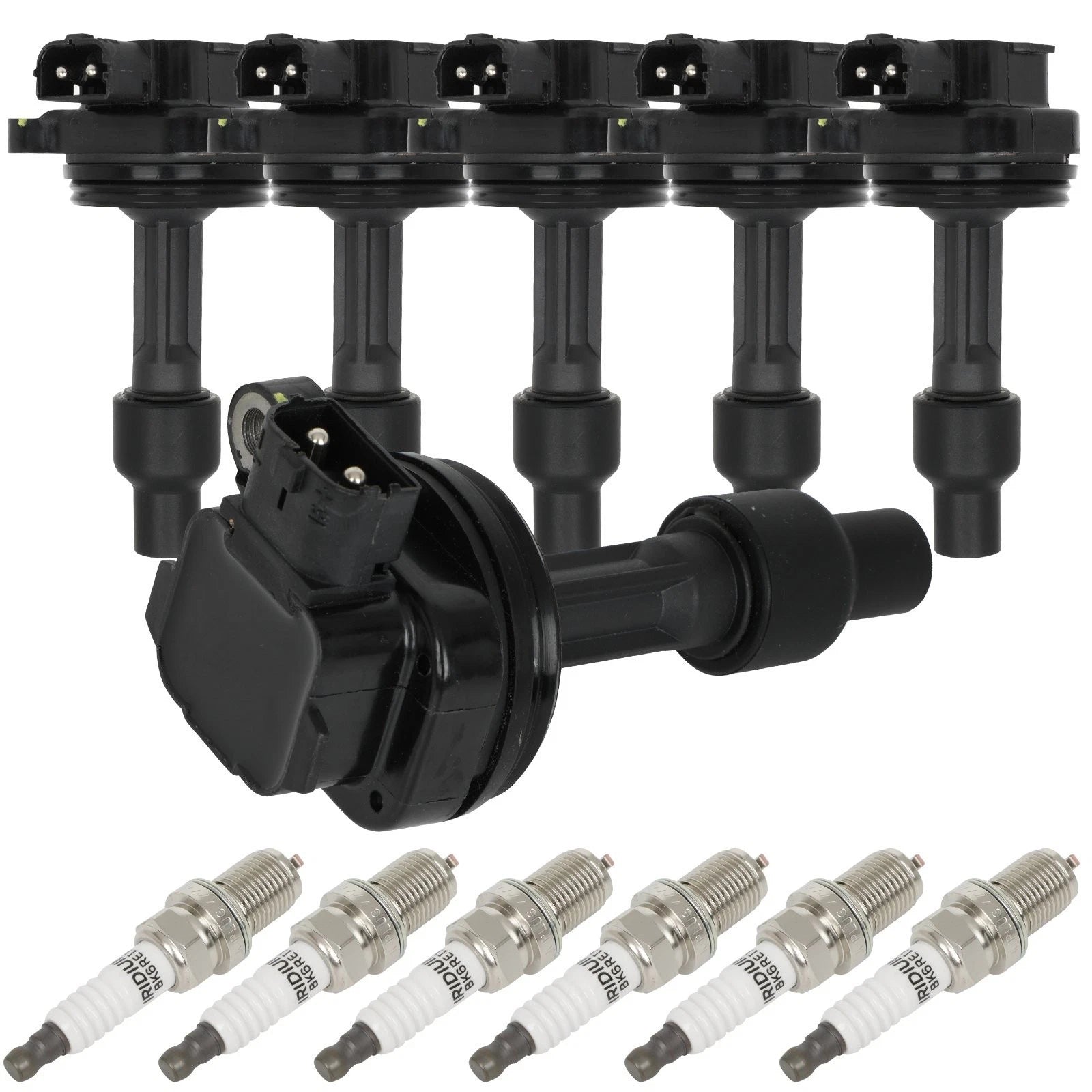 Set of 6 Ignition Coils & 6 Spark Plugs for Volvo 960 S90 (1992–1998)