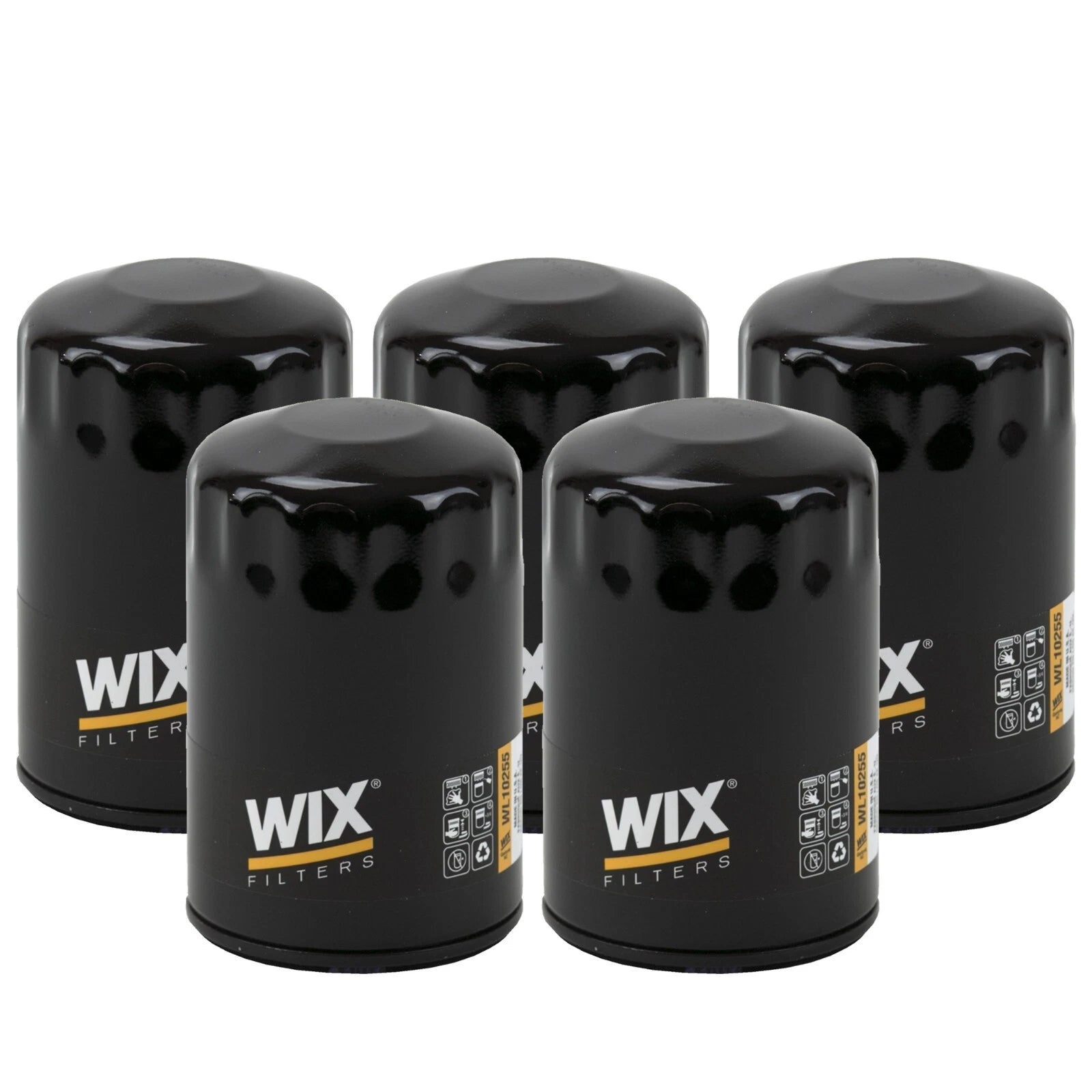 Set of 5 Engine Oil Filters for Buick Cadillac Chevrolet GMC (FI)