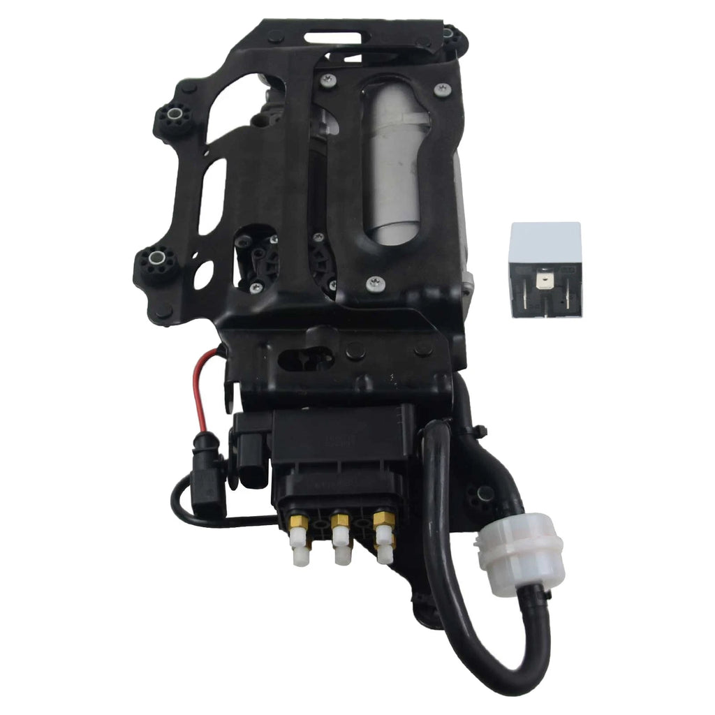 Air Suspension Compressor Pump with Bracket for Audi A6 S6 A7 A8 Quattro
