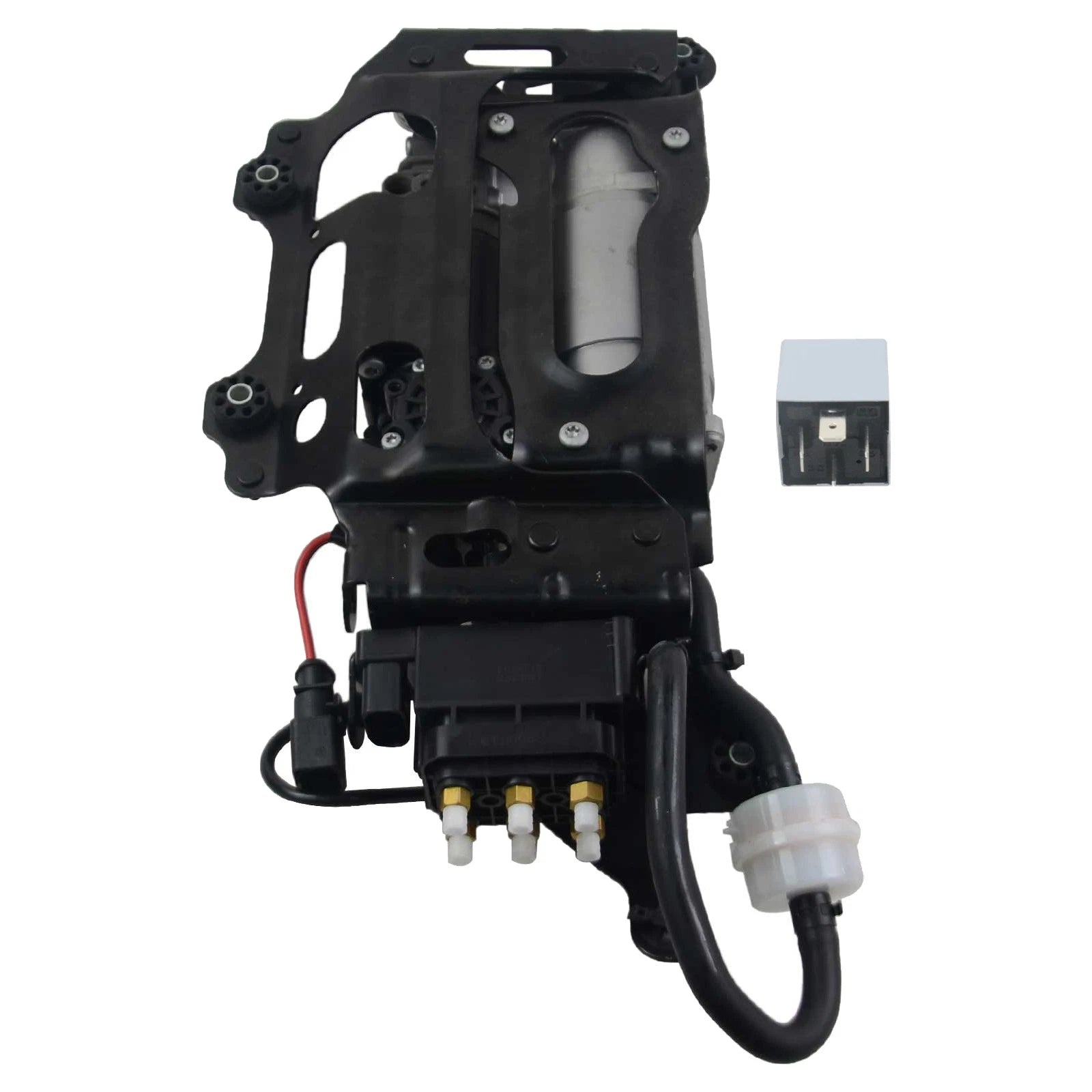Air Suspension Compressor Pump with Bracket for Audi A6 S6 A7 A8 Quattro
