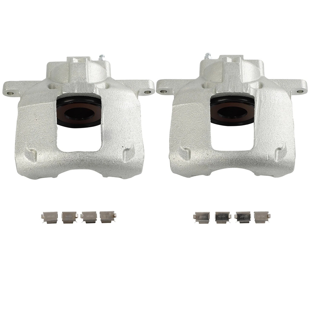 Set of 2 Front Brake Calipers for Jeep Wrangler (2013–2017) Cast Iron
