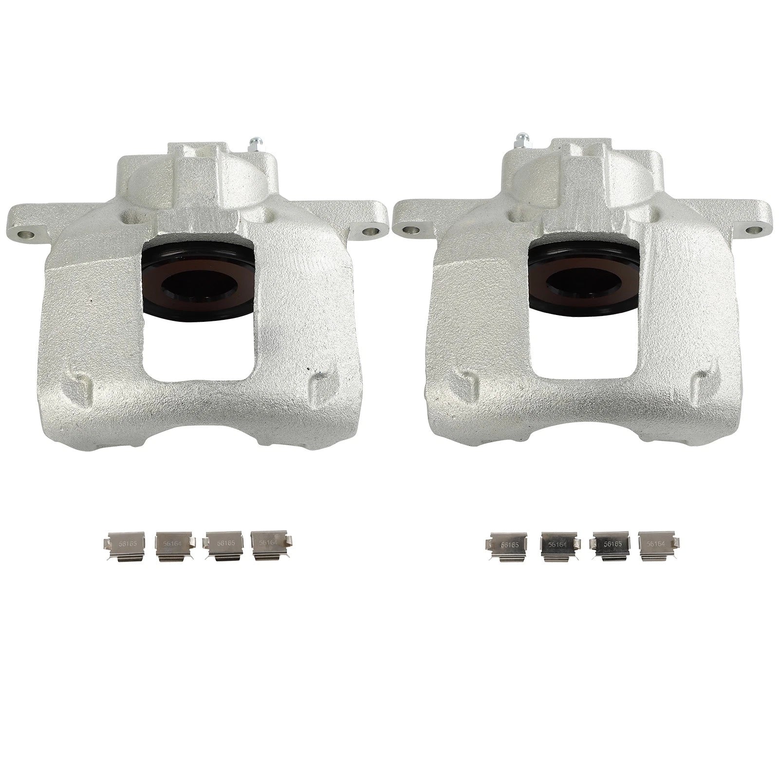 Set of 2 Front Brake Calipers for Jeep Wrangler (2013–2017) Cast Iron