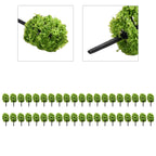 Model Tree Scenery 1:100 for Railroad (Plastic Decoration Accessories)