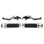 Set of 2 Silver Extendable Brake Clutch Lever for BMW S1000R S1000RR (2014–2023)