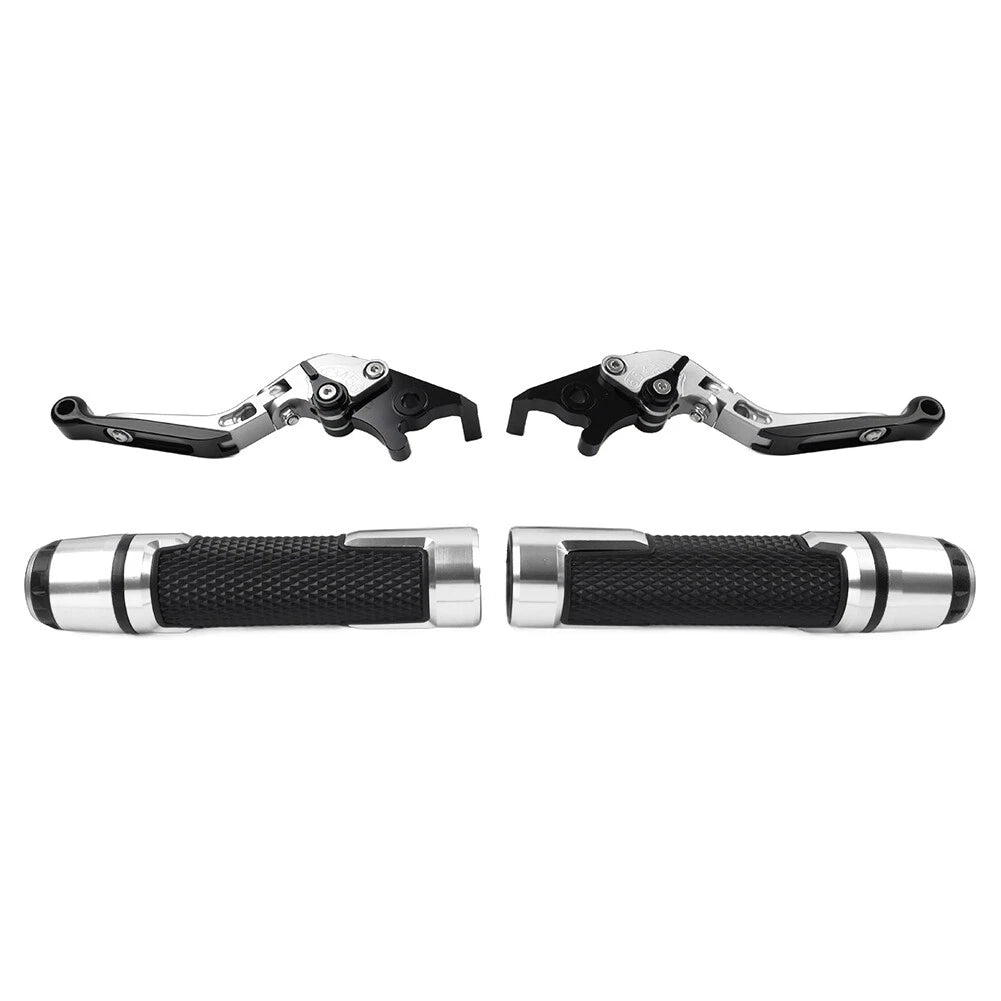 Set of 2 Silver Extendable Brake Clutch Lever for BMW S1000R S1000RR (2014–2023)
