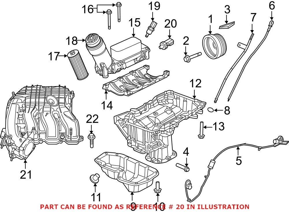 Engine Oil Pressure Switch for Chrysler Dodge Jeep Ram (OEM)