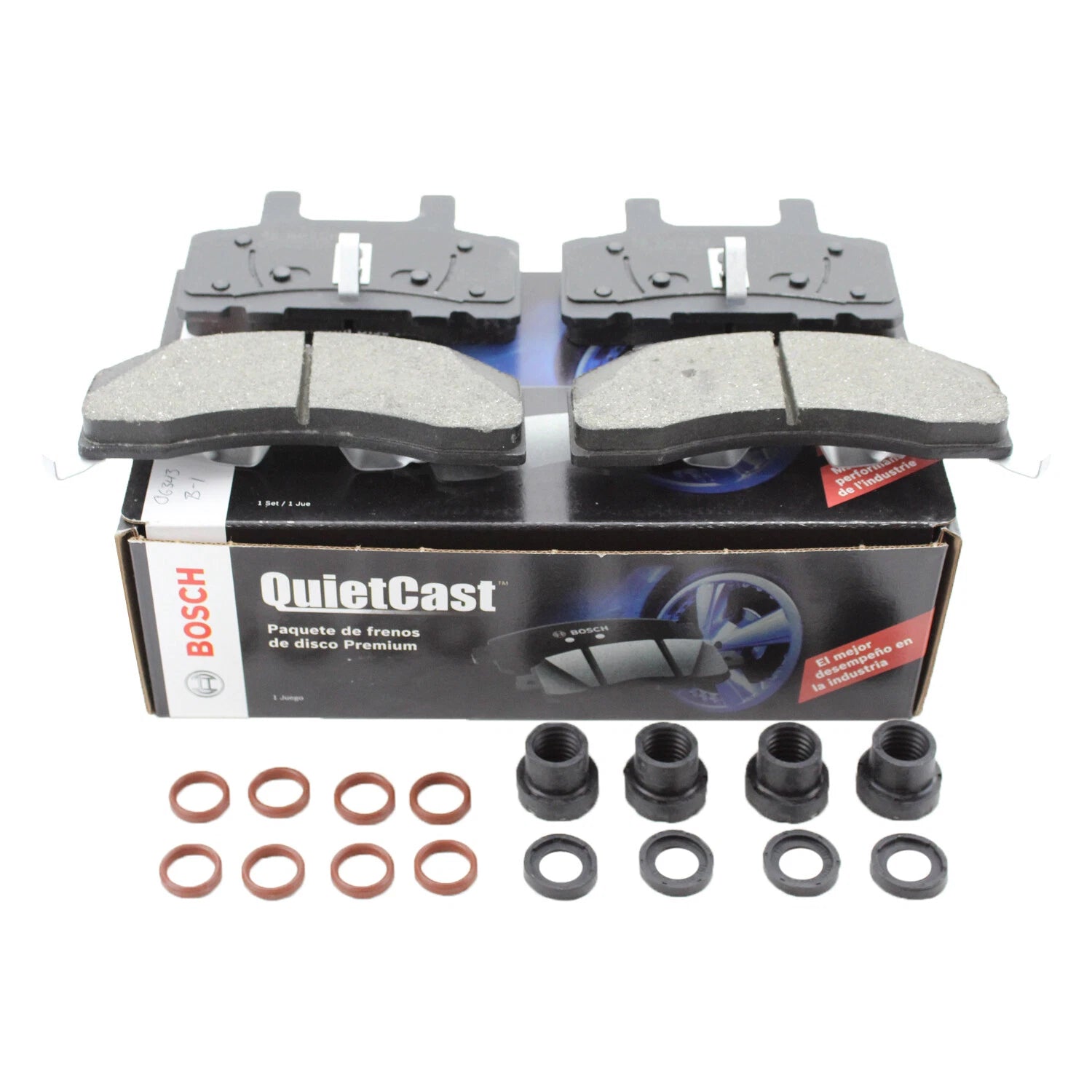 Bosch QuietCast Front Ceramic Brake Pads for Chevrolet Dodge GMC (2010–2023)