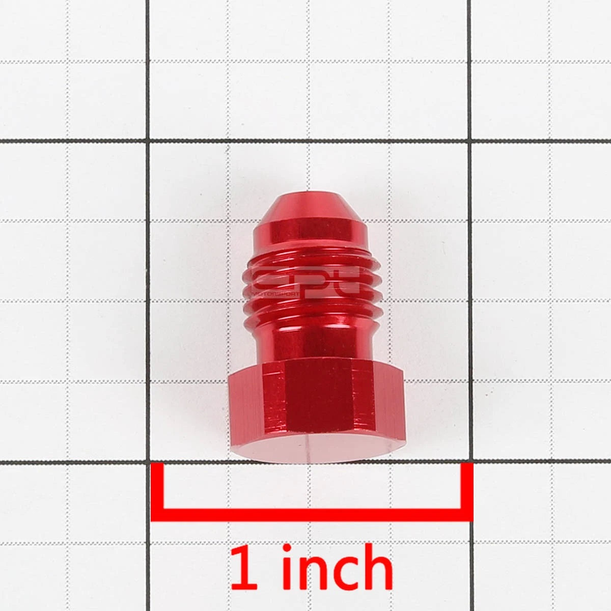 Set of 4 AN-4 Flare Bolt Red Aluminum Anodized Nut Bolt Plug Fitting Adapter