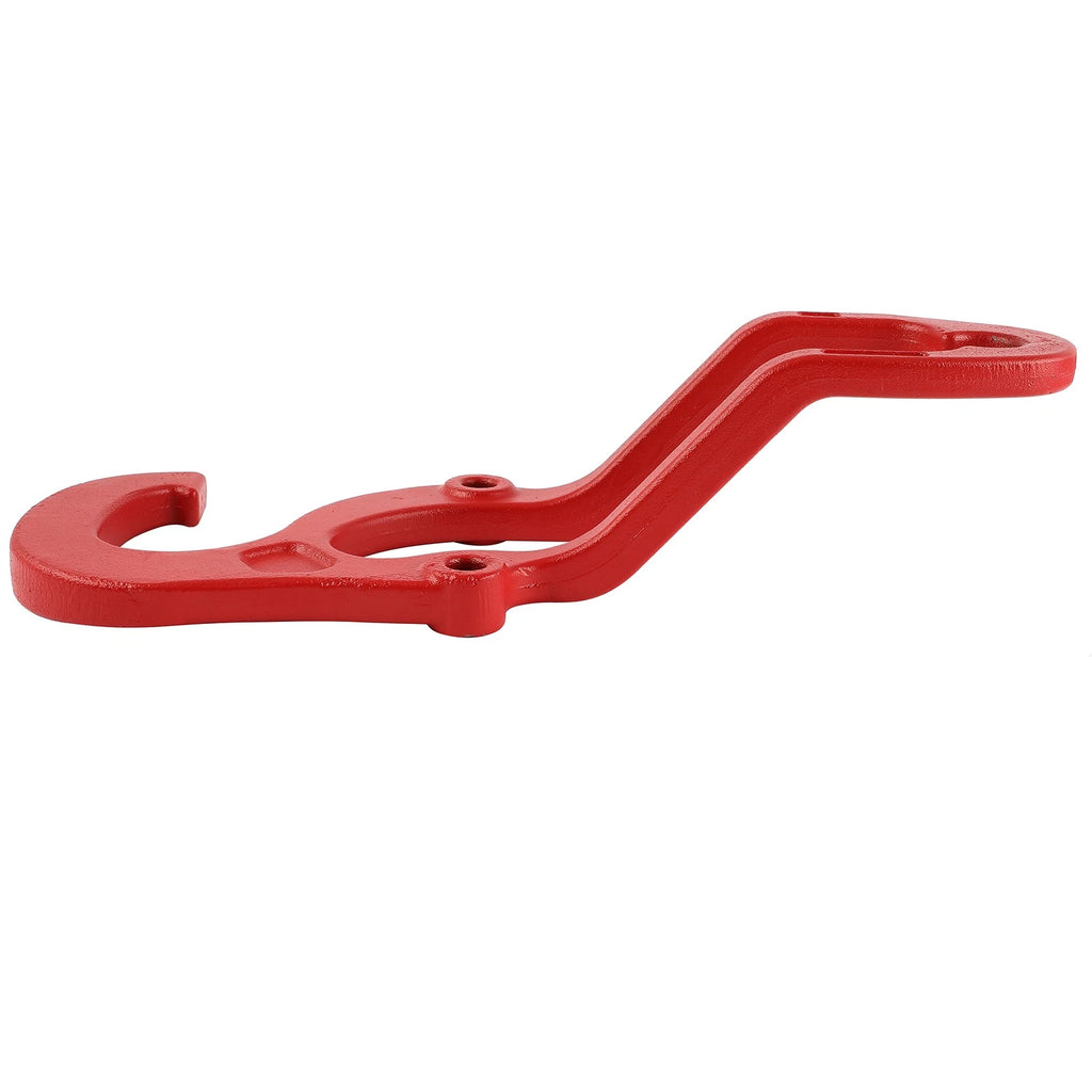 Set of 2 Heavy Duty Front Tow Hooks for Dodge Ram 1500 (2009–2019) Red Steel