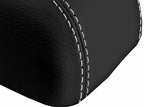Leather Console Lid Armrest Cover for Hyundai Elantra (2007–2010) White Stitch