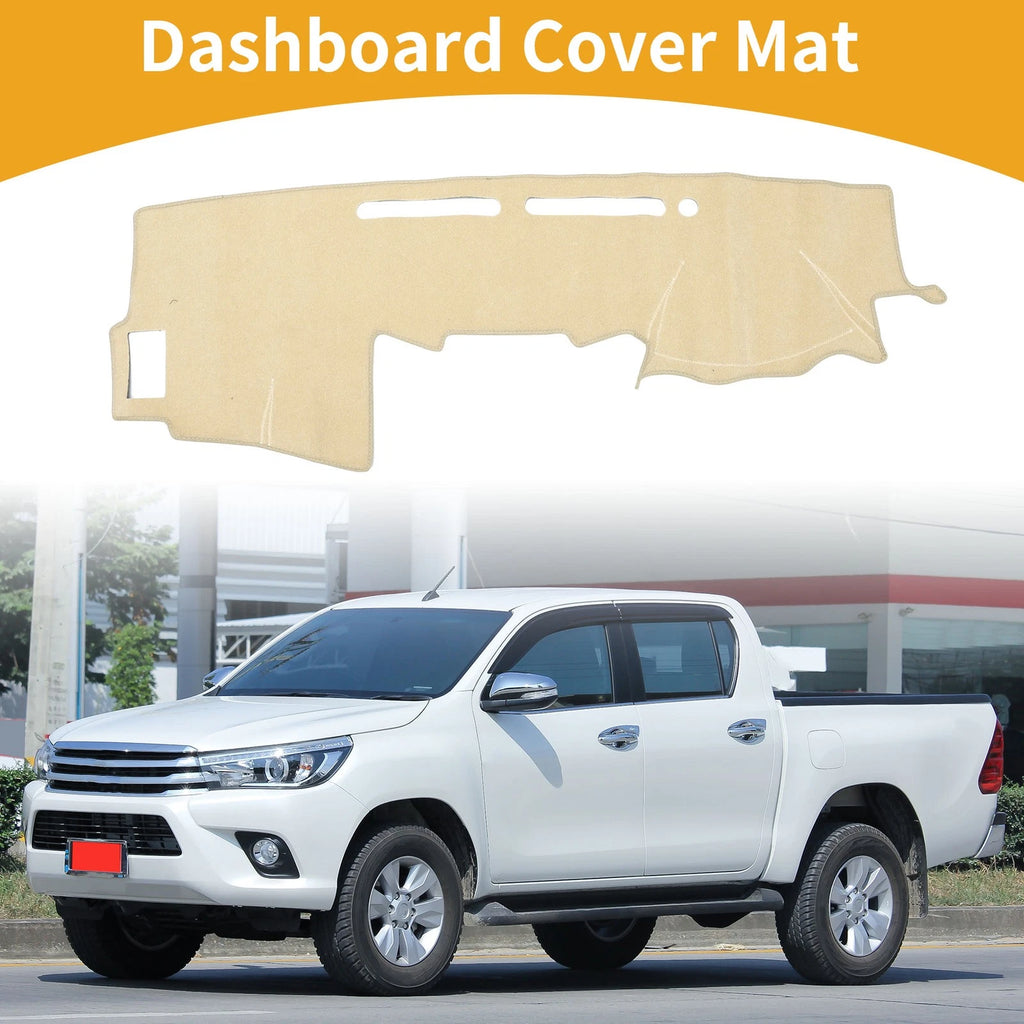 Dashboard Cover for Toyota Hilux 150 Series SR SR5 (2005–2015) Beige