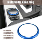 Multimedia Knob Ring Aluminum Alloy for BMW X3 Blue