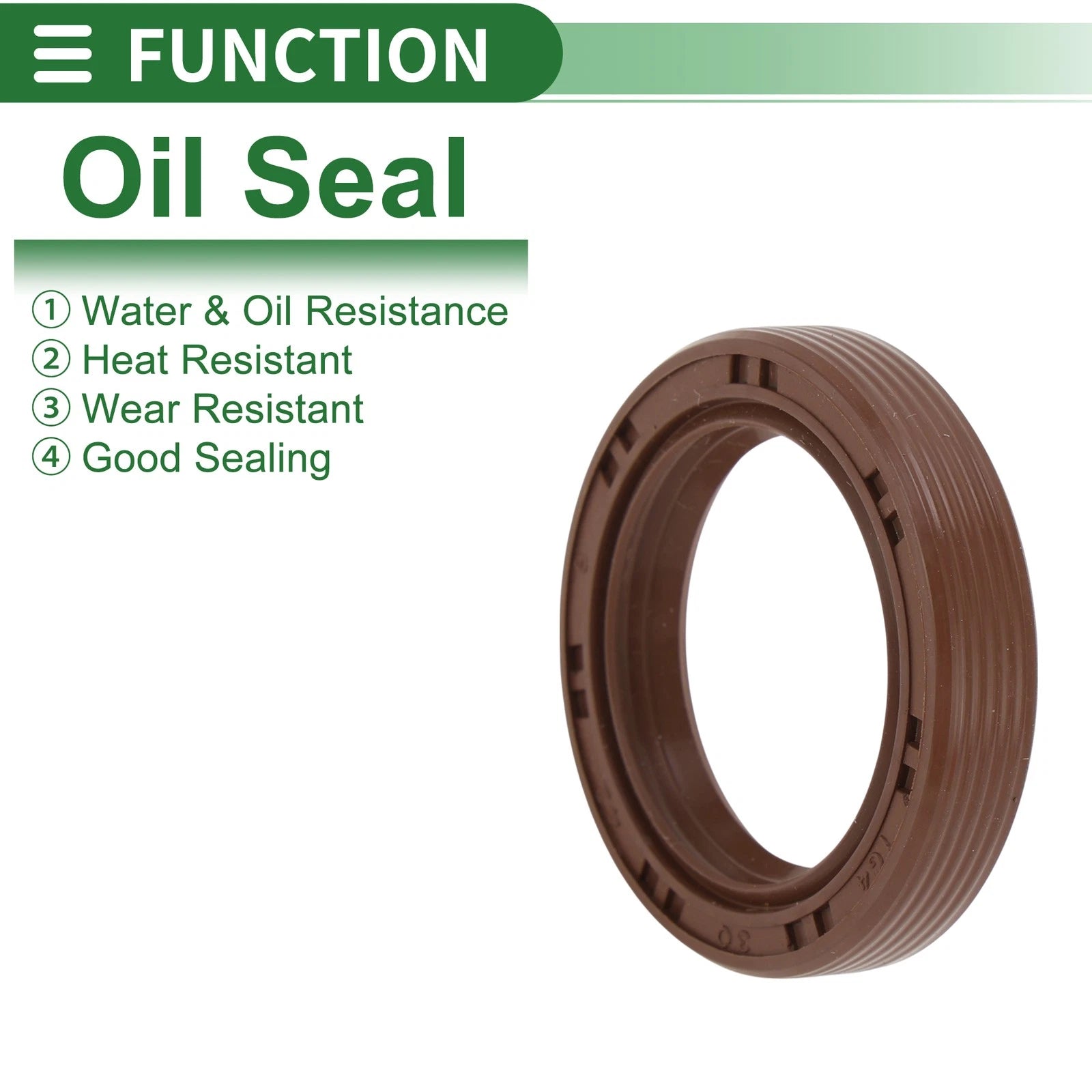 Set of 5 Oil Seals FKM Rubber 30x42x8mm High Pressure