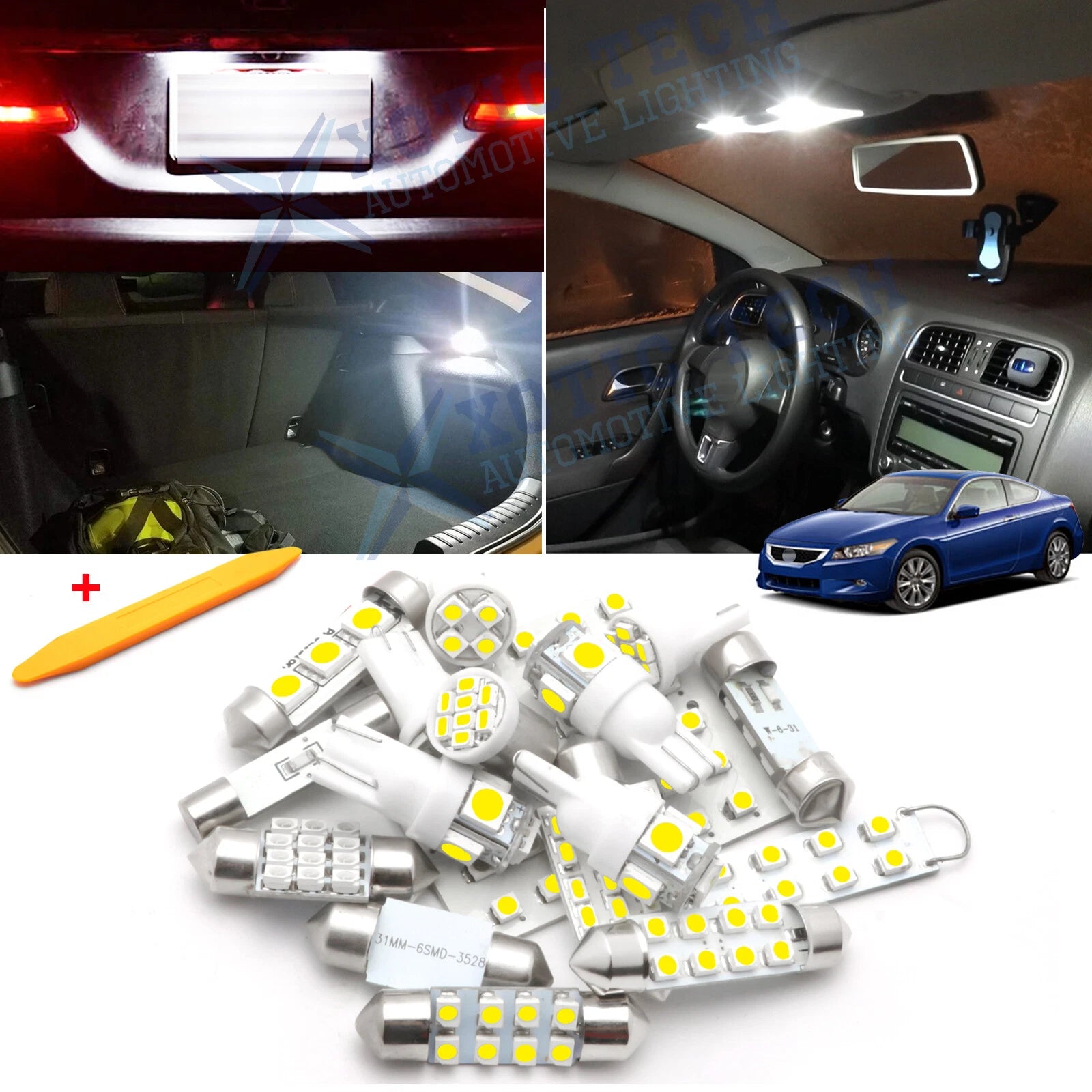 Interior Dome Map Light Kit for Honda Accord (2003–2012)