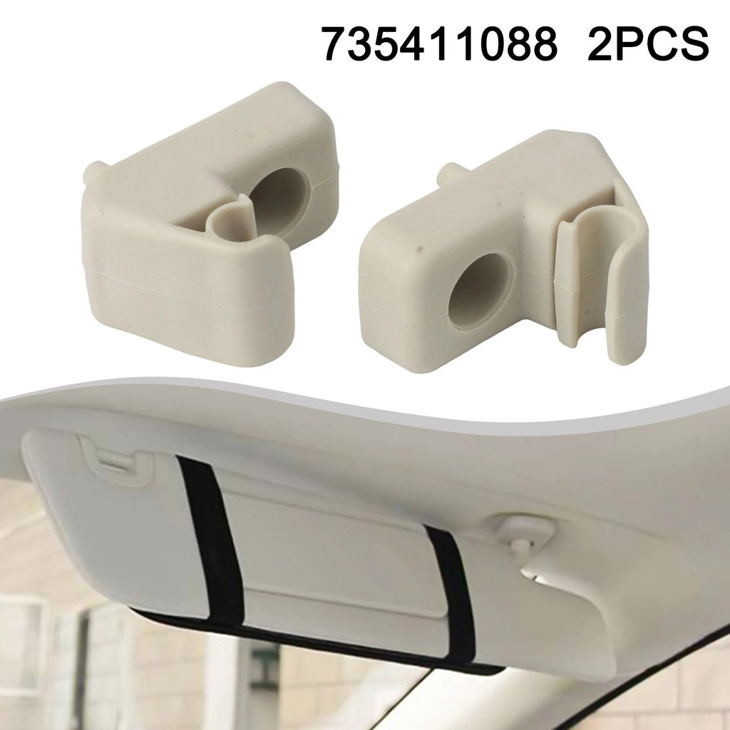 2Pcs Sun Visor Bracket for Fiat Grande Punto (2005–2018) 735411088