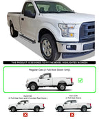 5in Stainless Steel Side Bars for Ford F150 (2015-2026) Regular Cab