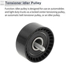 Drive Belt Idler Pulley for Ford Transit (2006–2014) No. 6C1Q19A216AA Black