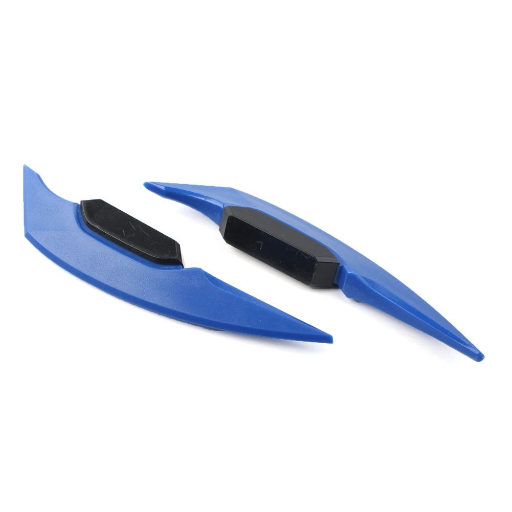 Fairing Winglets Side Siler Deflector Air Wing Kit for Universal Pair (Motor Blue)