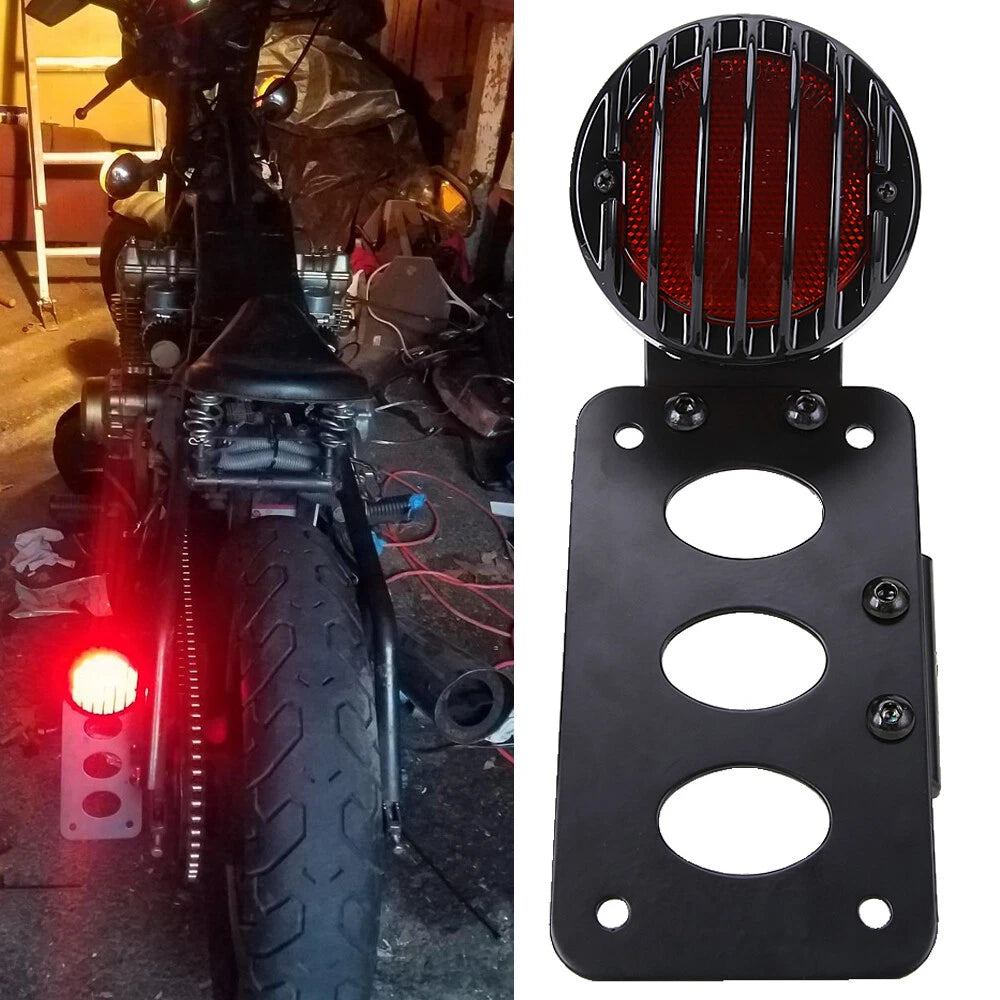 LED Tail Brake Light with Bracket for Harley Chopper Bobber Sportster
