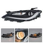 Headlights for Chrysler 200 (2015â2017) Left Chrome Black Trim LED DRL