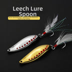Leech Sequins Metal Spinner Spoon Lure Set of 3 (5g, 7.5g, 10g)