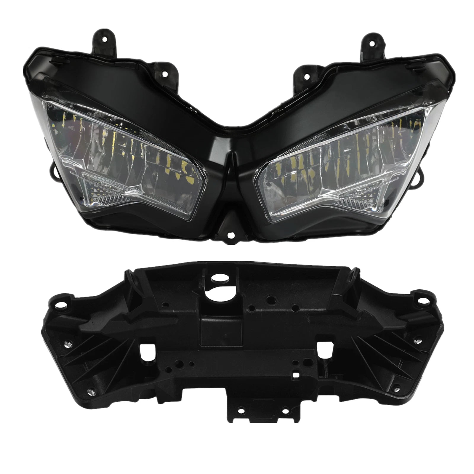LED Headlight & Fairing Stay Bracket for Kawasaki Ninja ZX6R ZX636 (2019–2023)