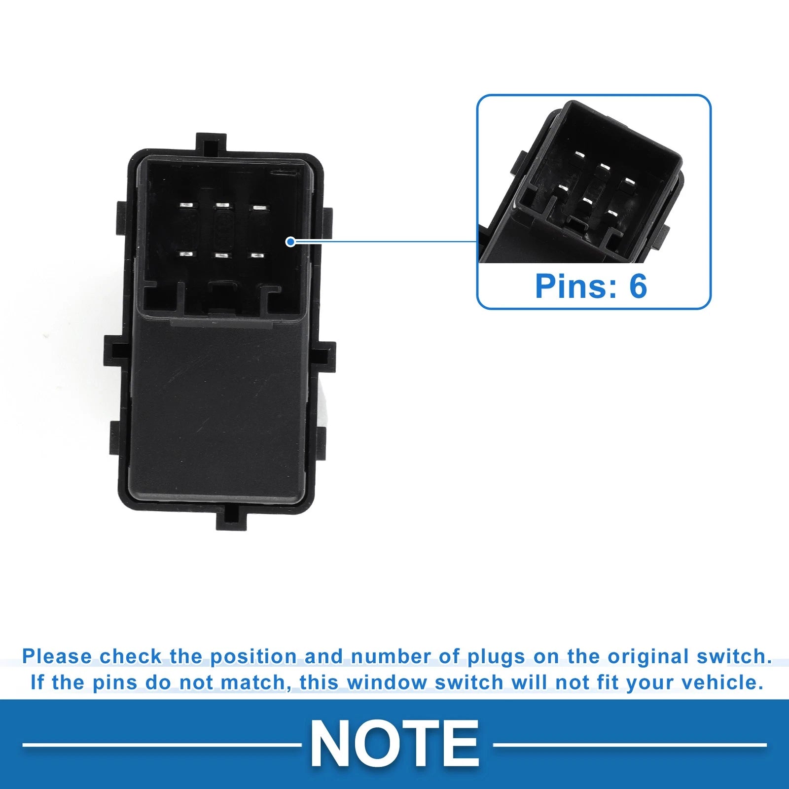 Front Side Power Window Switch for Ford F-150 F-250 F-350 (2009–2014) No. 9L3Z14529AC