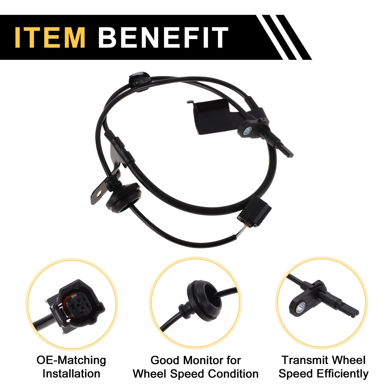ABS Wheel Speed Sensor No. 89543BZ090 for Toyota Venza (2023) 1Pc Left Front