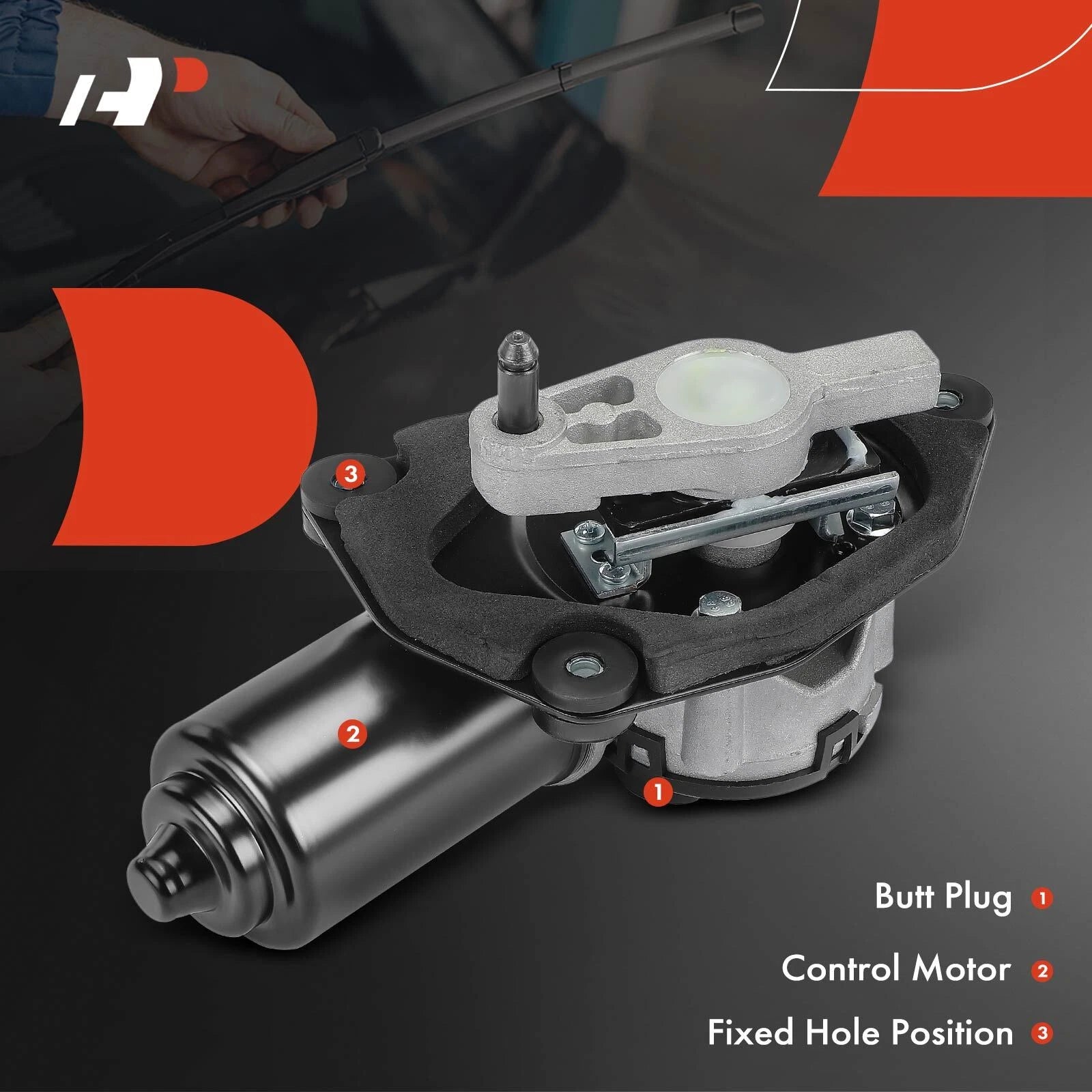 Front Windshield Wiper Motor for Ford Taurus (1987-1995)