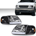LED Tube Headlights & Corner Parking Lights for F150 Expedition (1997–2004)