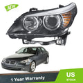Headlight Assembly Halogen Driver/Left for BMW 528i (2008–2010)