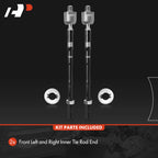 2X Front Inner Side Tie Rod End for Subaru Impreza (2012-2016)