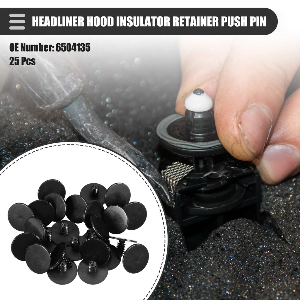 25 Pcs Headliner Hood Insulator Retainer Push Pin Clip for Dodge 