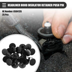 25 Pcs Headliner Hood Insulator Retainer Push Pin Clip for Dodge 