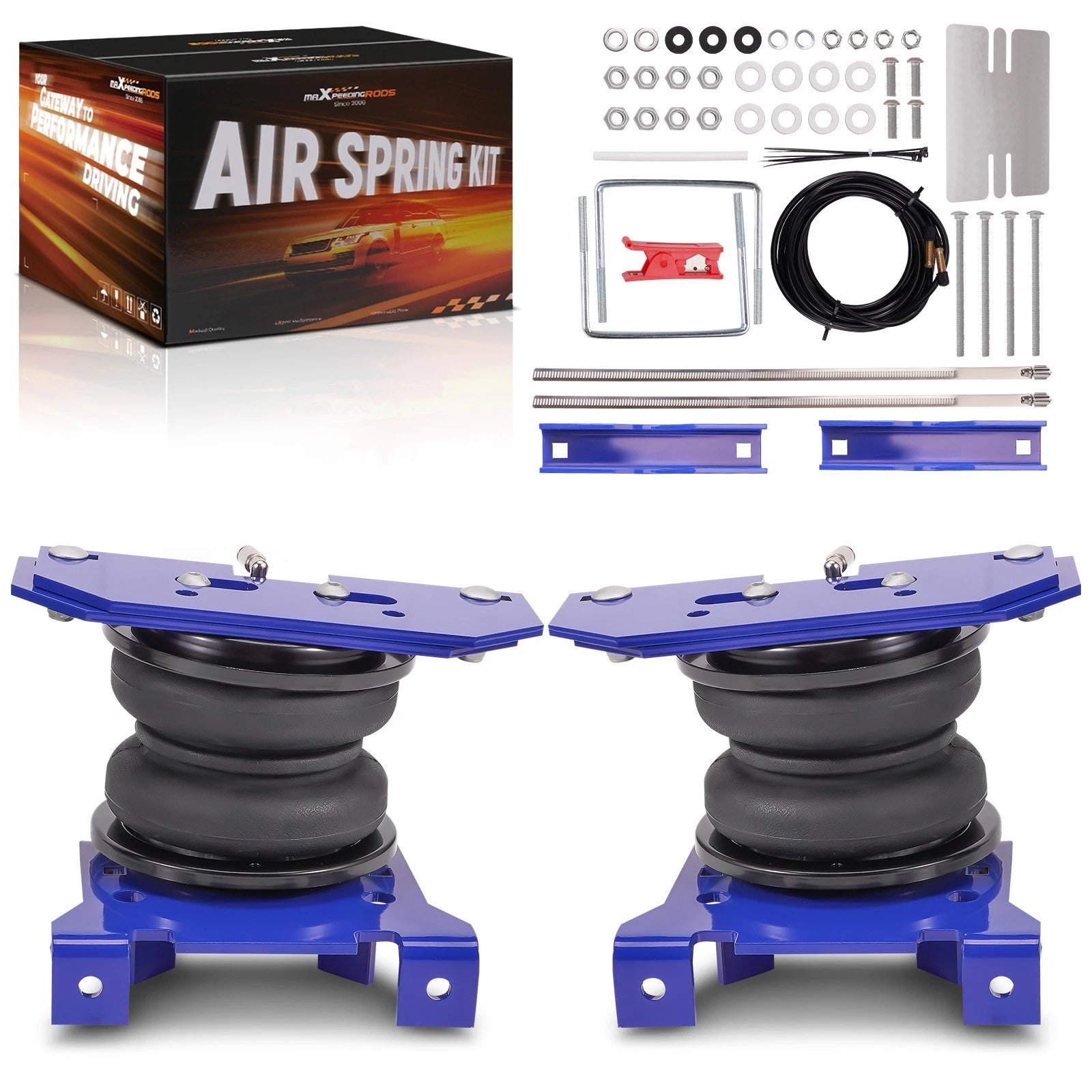 Rear Air Helper Spring Bag Leveling Kit for Dodge Ram 2500 3500 (2003–2010)