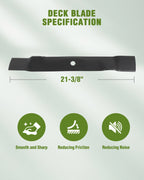 Deck Belt Blade Kit for John Deere L100 L108 L118 L111 L110 (2000–2005)