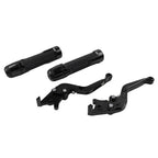 Black Extendable Brake Clutch Lever Grip Set for Ducati Panigale (2012-2019)