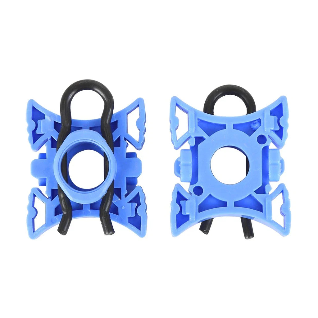 4 x 11.5mm Window Regulator Sliding Pivot Clips Blue for BMW E32 (1986-1994)