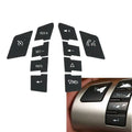Set of 1 Button Repair Decals for Car (ABS Black)