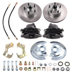 Complete Front Disc Brake Kit for Chevy Nova Omega Ventura (1968–1974) w/ Calipers