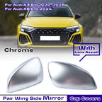 Chrome Side Mirror Cap Covers for Audi A3 8Y (2022–2025) - Lane Assist